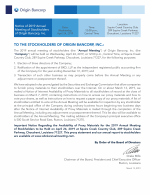 Notice of 2019 Annual Meeting of Stockholders