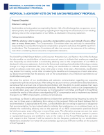 Proposal 3: Advisory Vote on the Say-on-Frequency Proposal