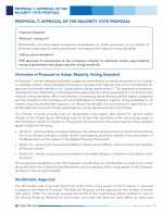 Proposal 7: Approval of the Majority Vote Proposal