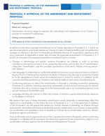 Proposal 9: Approval of the Amendment and Restatement Proposal