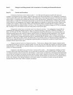 9. Changes in and Disagreements with Accountants on Accounting and Financial Disclosure