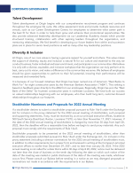 Stockholder Nominees and Proposals for 2022 Annual Meeting