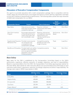 Discussion of Executive Compensation Components