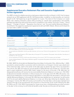 Supplemental Executive Retirement Plan and Executive Supplemental Income Agreement