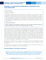 Proposal 3: Ratification of Independent Registered Public Accounting Firm