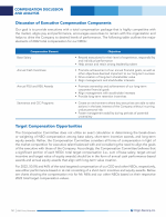 Discussion of Executive Compensation Components