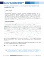 Proposal 3: Ratification of Independent Registered Public Accounting Firm