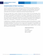 Householding of Proxy Materials